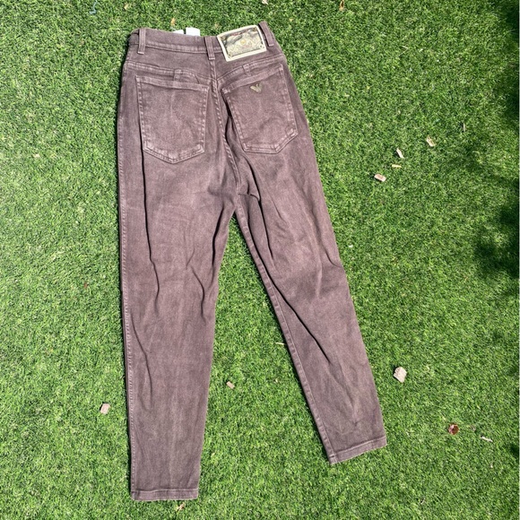 Vintage Armani Jeans Brown Stretchy Size 25 - Picture 4 of 4